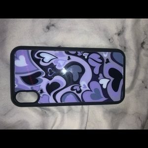 purple heart iphone xr case